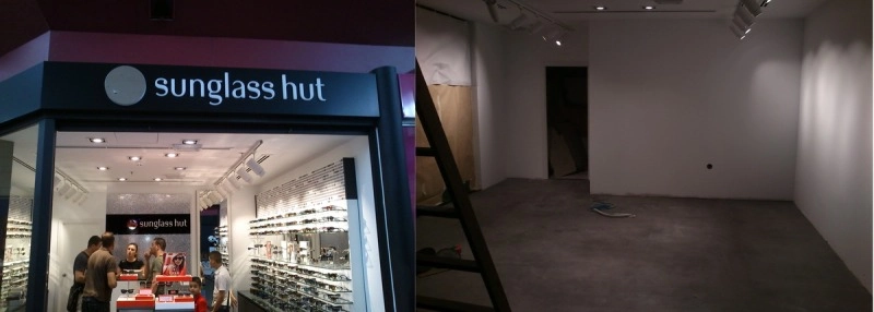 Montaje Sunglass Hut